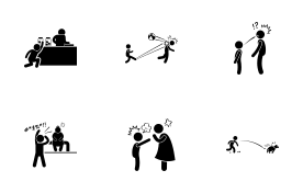 Bad Naughty Boy icon set