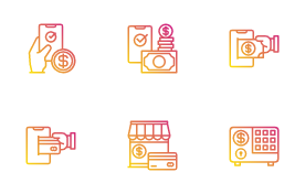 Banking and finance icon set