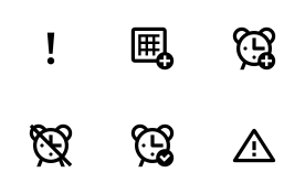 Basic UI elements icon set