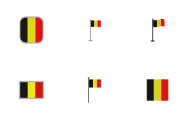 Belgium icon set