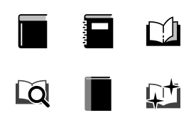 Books Files icon set