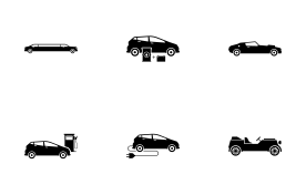 Car Category, Type, and Segment icon set