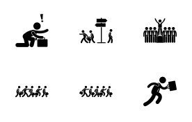 Career Competition icon set