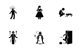 Character Traits (Alphabet Q) icon set