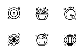 Chinese New Year icon set