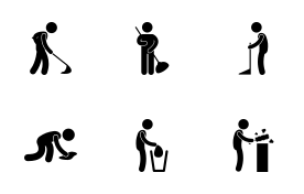 Cleaning House icon set