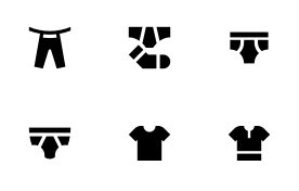 Clothes icon set