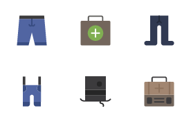 Clothing and Accessories icon set