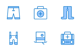 Clothing and Accessories icon set