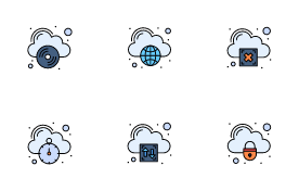 Cloud Computing icon set