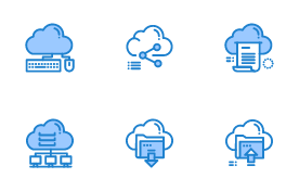 Cloud Technology icon set