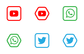 Collection of Stylish Social Media Icons