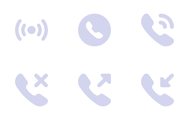 Communication icons set