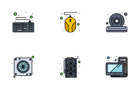Computer Hardware icon set