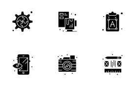Creative Process icon set