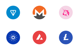 Cryptocurrency icons
