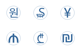 Currency Circular Color Iconset