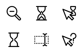 Cursor Outline Icons