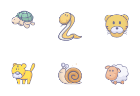 Cute cartoon animals