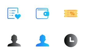 Ecommerce web design Icons set
