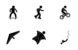 Extreme Sports icon set