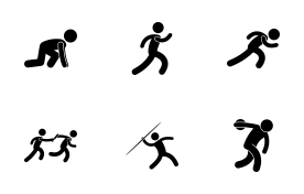 Field Track icon set