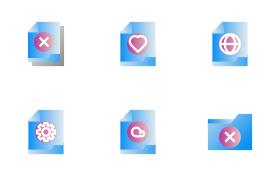 file and folder icon set