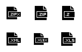 File Formats icon set
