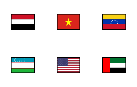 Flags icon Set