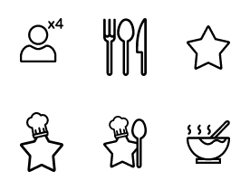 Flavourful Creations: Icon Set for Cooking Enthusiasts