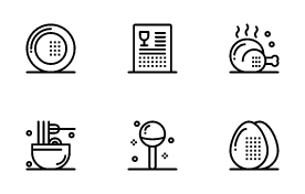 Food and Drinks icon set