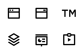 Free business line icons