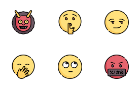 Free Emojis Icons Pack