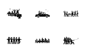 Friends and Friendship icon set