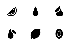 Fruits and Vegetables  icon set