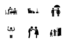 Gentleman icon set
