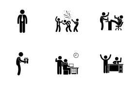Good Happy Boss icon set