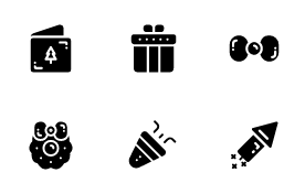 Set of monochrome icons with armenian alphabet Vector Image