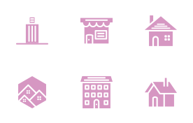 Home and Store icon set