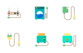 Home Electronics icon set