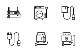Home Electronics icon set