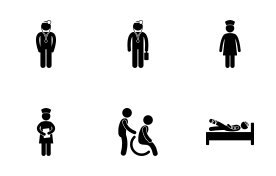 Hospital icon set