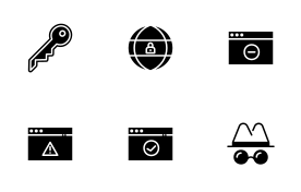 Internet & Security Icon Set