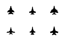 Jet icon set
