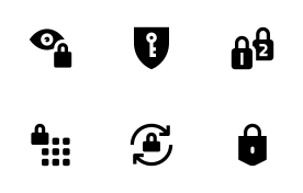Keys And Locks icon set