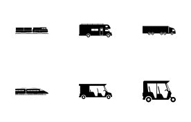 Land Commercial Vehicles icon set