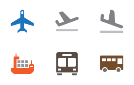 Logistic and Shipping icon set