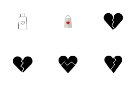 Love icon set