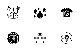 Mother Earth Day icon set