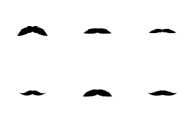 Moustache icon set